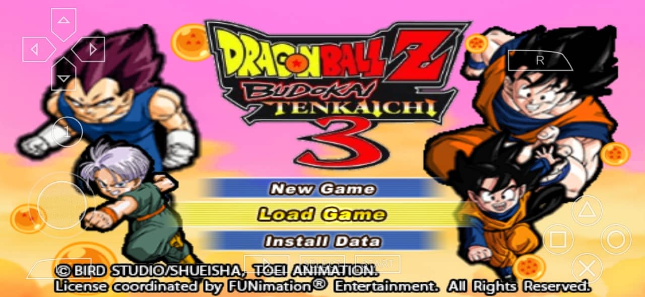 DBZ Budokai Tenkaichi 3 PPSSPP DBZ TTT Mod With Permanent Menu